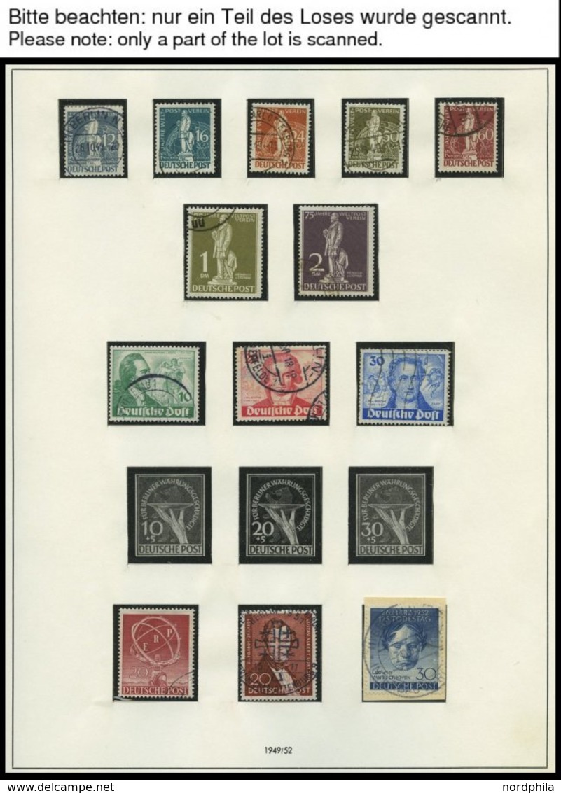 SAMMLUNGEN O, Gestempelte Sammlung Berlin Von 1948-80 Im SAFE Falzlosalbum, Bis Auf Rot- Und Schwarzaufdruck, Mi.Nr. 68- - Colecciones