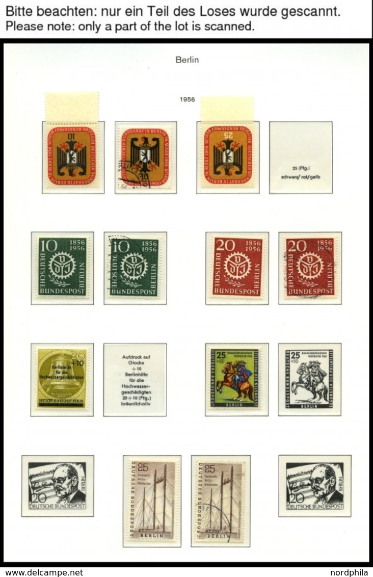 SAMMLUNGEN **,o , Sammlung Berlin Von 1955-79 Im KA-BE Dual Falzlosalbum, Ab 1970 Postfrisch Fast Komplett, Dazu Viele G - Colecciones