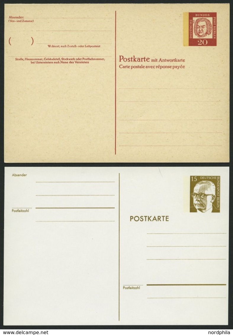 GANZSACHEN Aus P 1d-113 BRIEF, 1949-74, 70 Verschiedene Ungebrauchte Ganzsachenkarten, Fast Nur Prachterhaltung - Collezioni