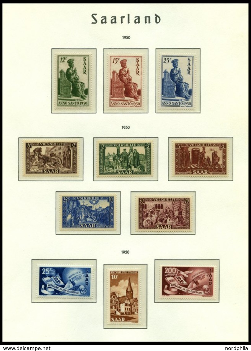 SAMMLUNGEN, LOTS **, 1947-59, Bis Auf Urdruck, Blocks Und Dienstmarken Komplette Postfrische Sammlung Auf Leuchtturm Fal - Otros & Sin Clasificación