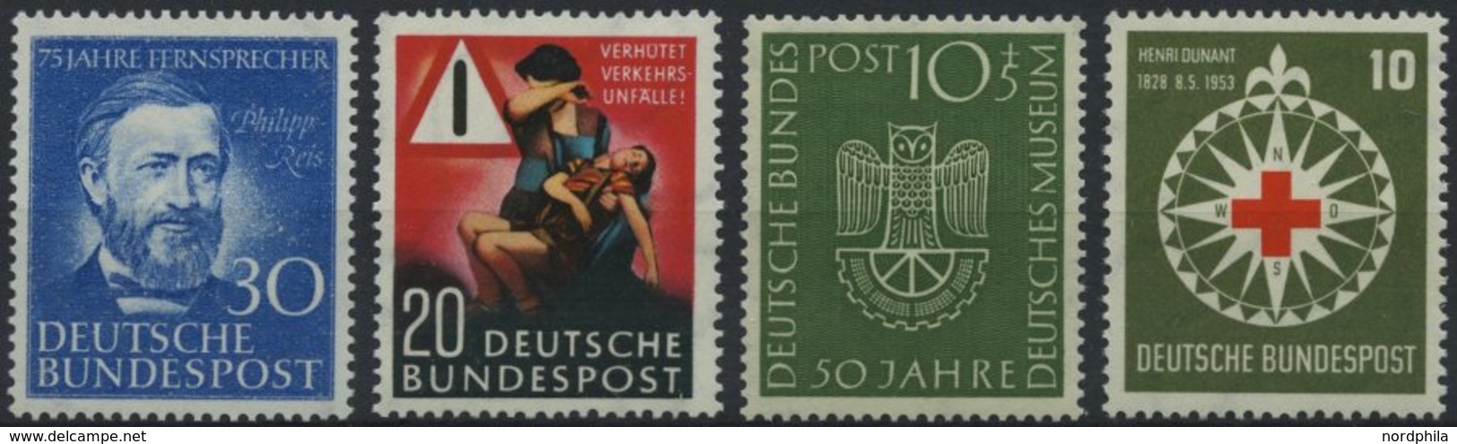 BUNDESREPUBLIK 161-64 **, 1952/3, 4 Prachtwerte, Mi. 125.- - Used Stamps