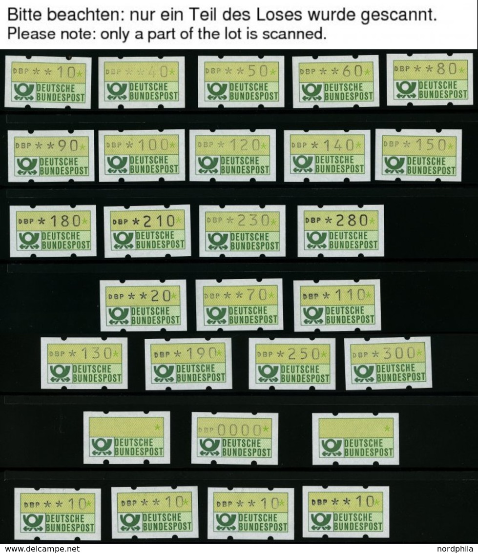 AUTOMATENMARKEN **, 1981-93, Partie Automatenmarken, Dabei Komplette Tastensätze Mit Gleichen Zählnummern, Ohne Zählnumm - Machine Labels [ATM]