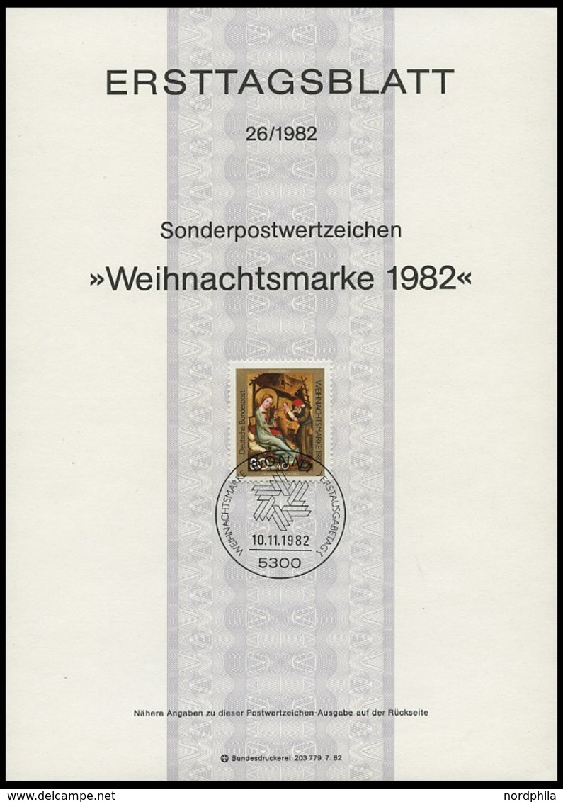 ERSTTAGSBLÄTTER 1118-61 BrfStk, 1982, Kompletter Jahrgang, ETB 1 - 26/82, Pracht - Autres & Non Classés