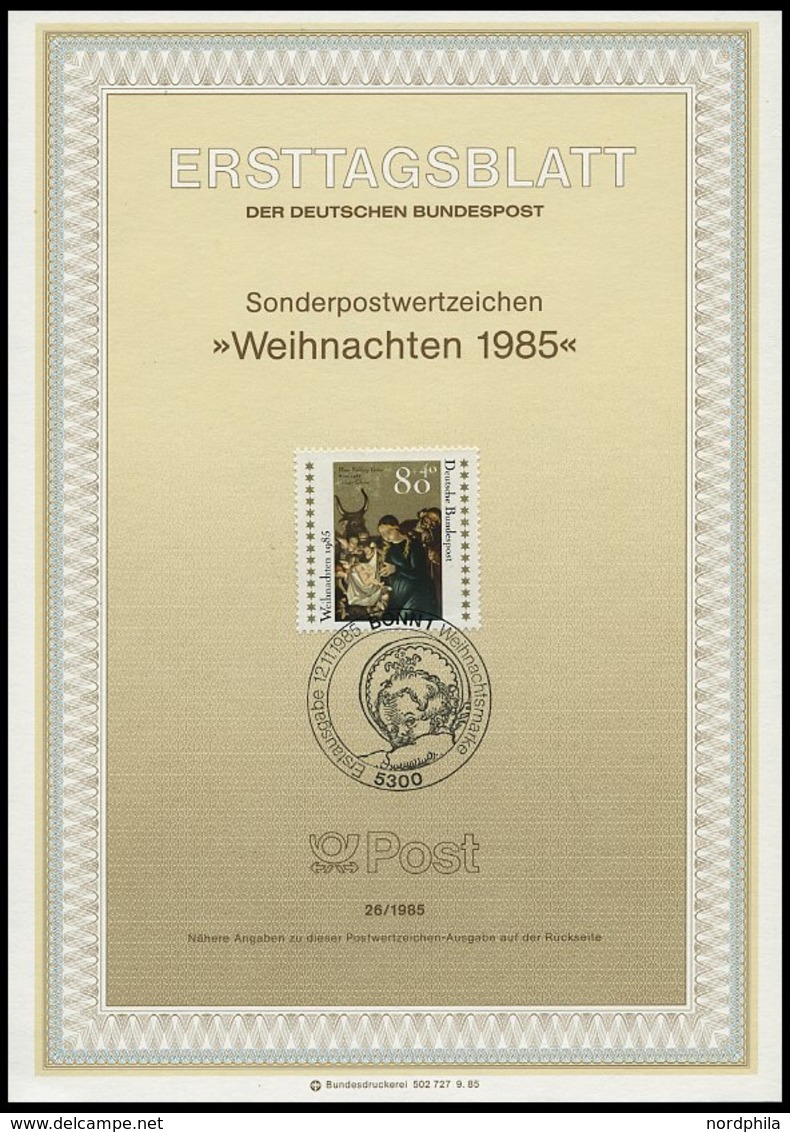 ERSTTAGSBLÄTTER 1234-67 BrfStk, 1985, Kompletter Jahrgang, ETB 1 - 26/85, Pracht - Otros & Sin Clasificación