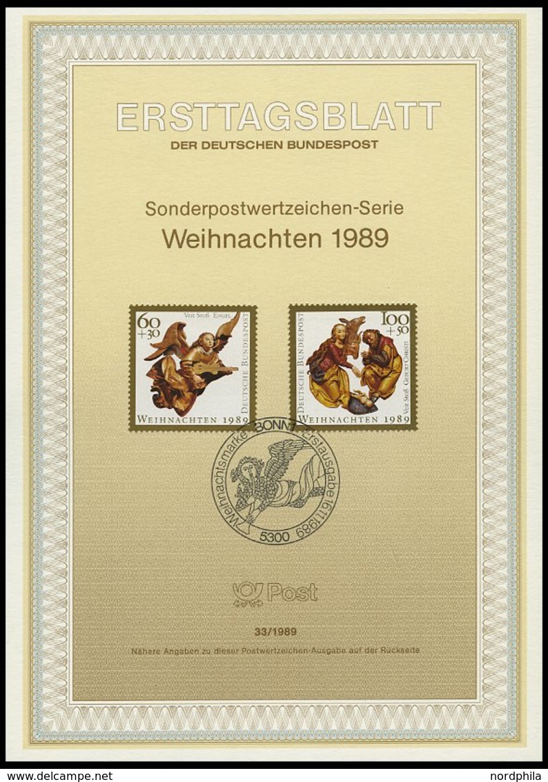 ERSTTAGSBLÄTTER 1397-1443 BrfStk, 1989, Kompletter Jahrgang, ETB 1 - 33/89, Pracht - Other & Unclassified