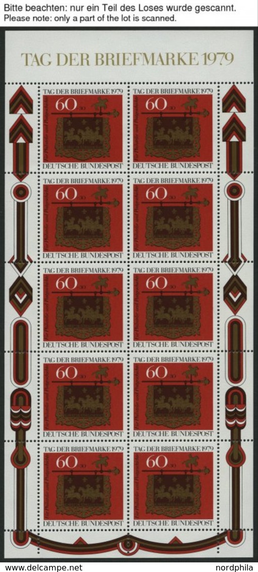 ENGROS 1023KB **, 1979, Tag Der Briefmarke Im Kleinbogen, 14x, Pracht, Mi. 196.- - Variétés Et Curiosités