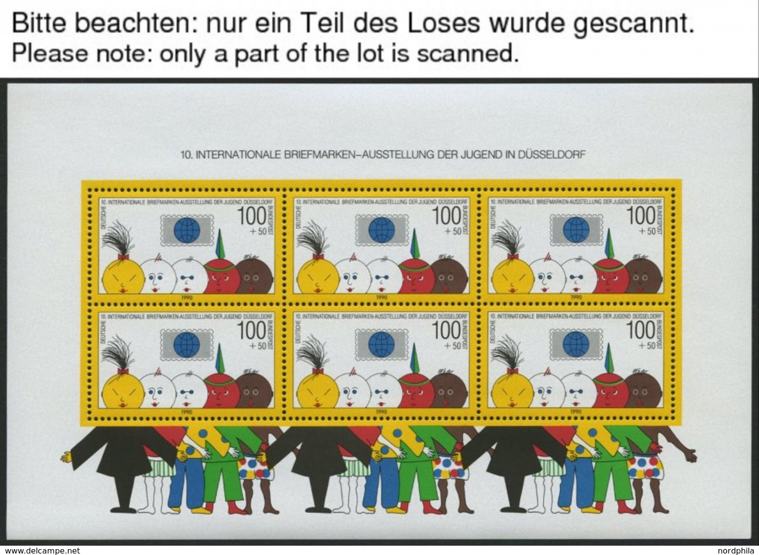 ENGROS Bl. 21 **, 1990, Block Briefmarkenausstellung, 8x, Pracht, Mi. 176.- - Abarten Und Kuriositäten