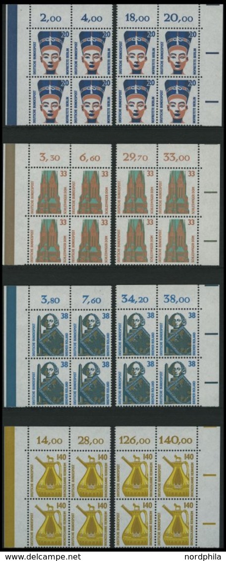 SAMMLUNGEN VB **, 1978-91, Viererblock-Sammlung, Bis Auf Ca. 10 Werte Komplett, Jeweils 2 Viererblocks Fast Nur Aus Den  - Usati
