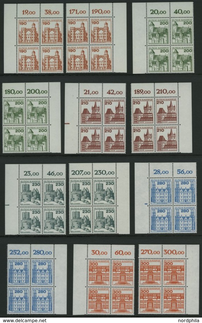SAMMLUNGEN VB **, 1978-91, Viererblock-Sammlung, Bis Auf Ca. 10 Werte Komplett, Jeweils 2 Viererblocks Fast Nur Aus Den  - Used Stamps