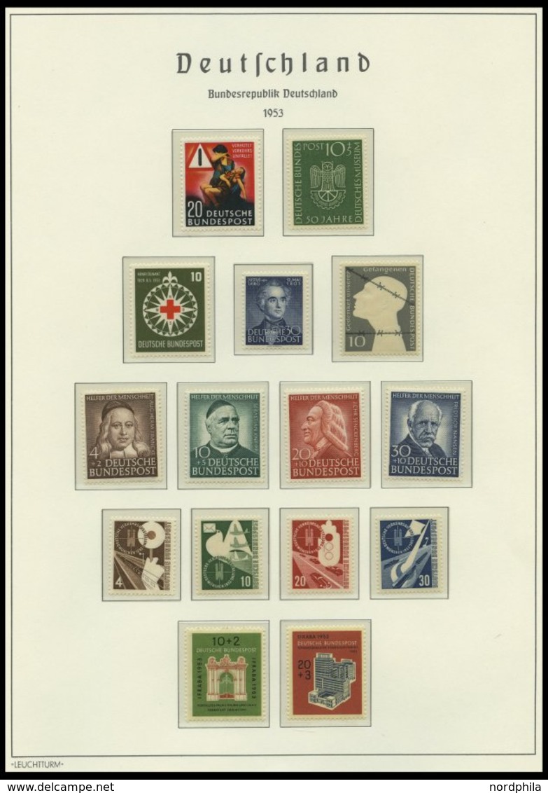 SAMMLUNGEN **, 1949-1979, Bis Auf Den Posthornsatz Komplette Postfrische Sammlung Bundesrepublik Im Leuchtturm Falzlosal - Used Stamps