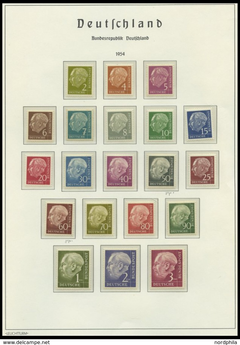 SAMMLUNGEN **, 1949-1979, Bis Auf Den Posthornsatz Komplette Postfrische Sammlung Bundesrepublik Im Leuchtturm Falzlosal - Used Stamps