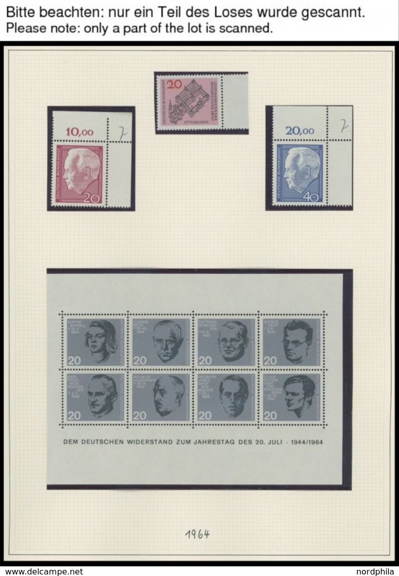 SAMMLUNGEN **, In Den Hauptnummern Komplette Postfrische Sammlung Bundesrepublik Von 1960-70 Im SAFE Album, Prachterhalt - Oblitérés