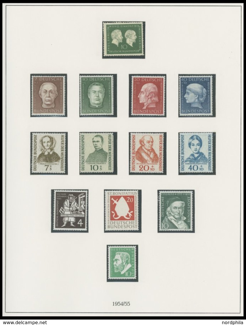SAMMLUNGEN **, Komplette Postfrische Sammlung Bundesrepublik Von 1954-71 Bis Auf Mi.Nr. 189 Und Unfallverhütung 1971, In - Used Stamps