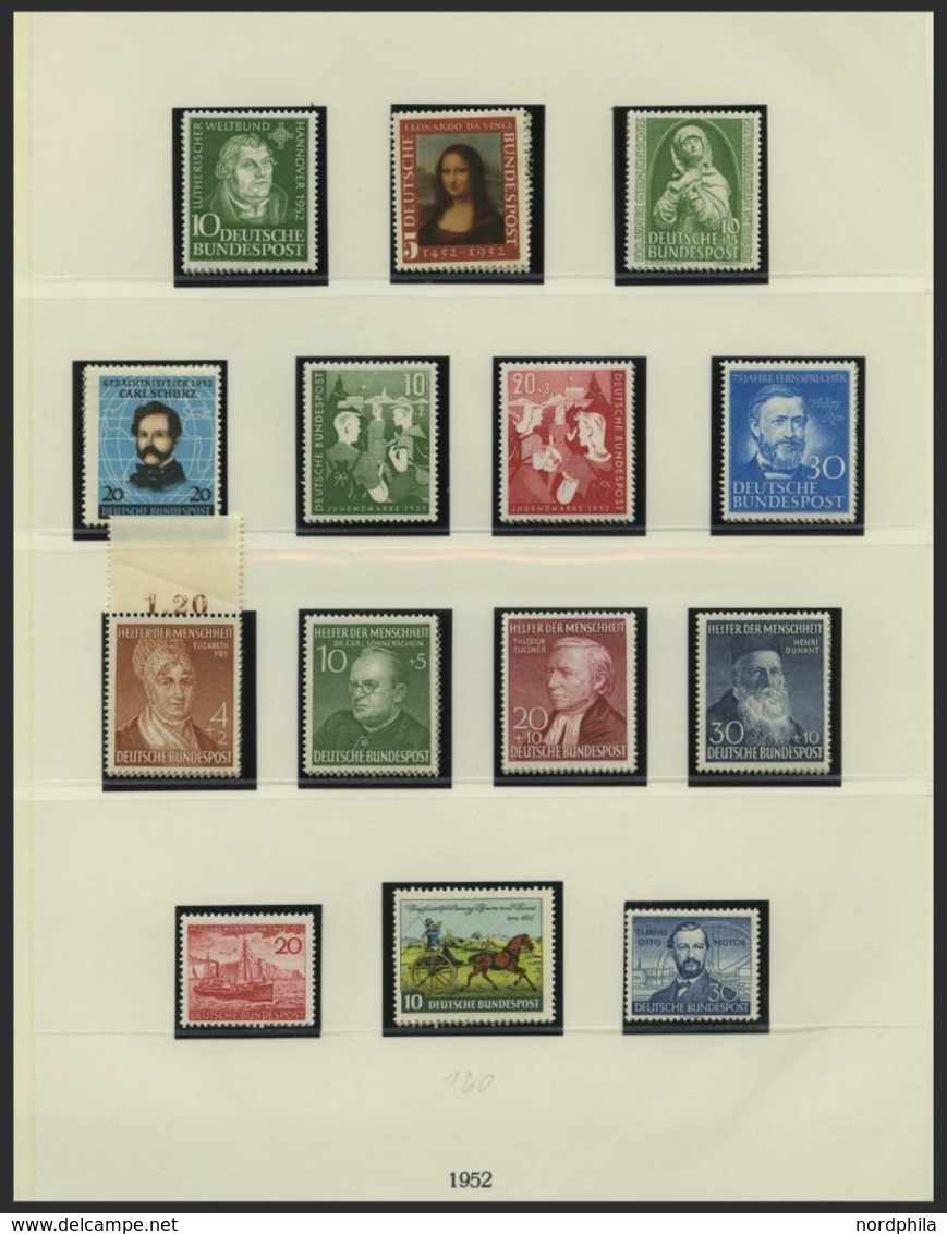 SAMMLUNGEN **, O, Bis Auf Posthornsatz Zweifach überkomplette Saubere Sammlung Bund Von 1949-89 In 3 Lindner Falzlosalbe - Used Stamps