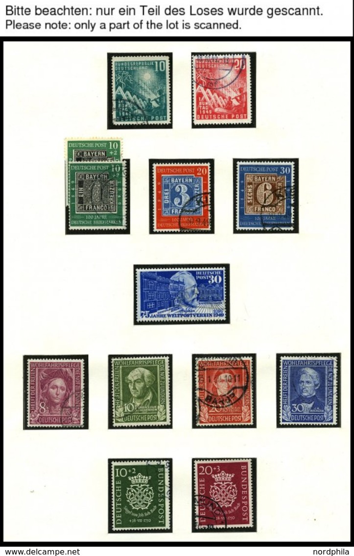 SAMMLUNGEN O, Gestempelte Sammlung Bundesrepublik Von 1949-88 In 3 SAFE Falzlosalben, In Den Hauptnummern Wohl Komplett  - Oblitérés