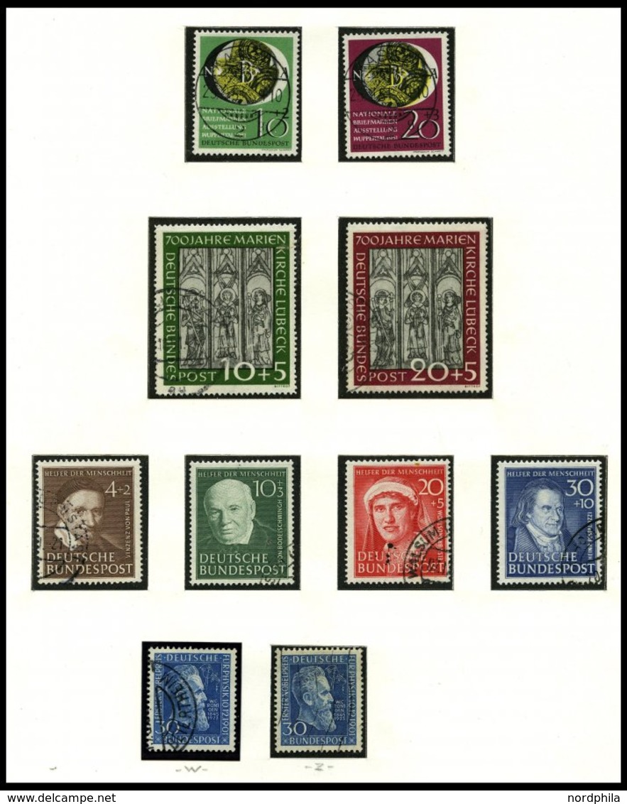 SAMMLUNGEN O, Gestempelte Sammlung Bundesrepublik Von 1949-88 In 3 SAFE Falzlosalben, In Den Hauptnummern Wohl Komplett  - Usados