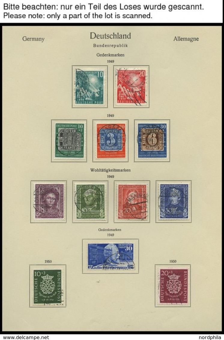 SAMMLUNGEN O, In Den Hauptnummern Komplette Gestempelte Sammlung Bundesrepublik Von 1949-72 Im KA-BE Album, Prachterhalt - Usati