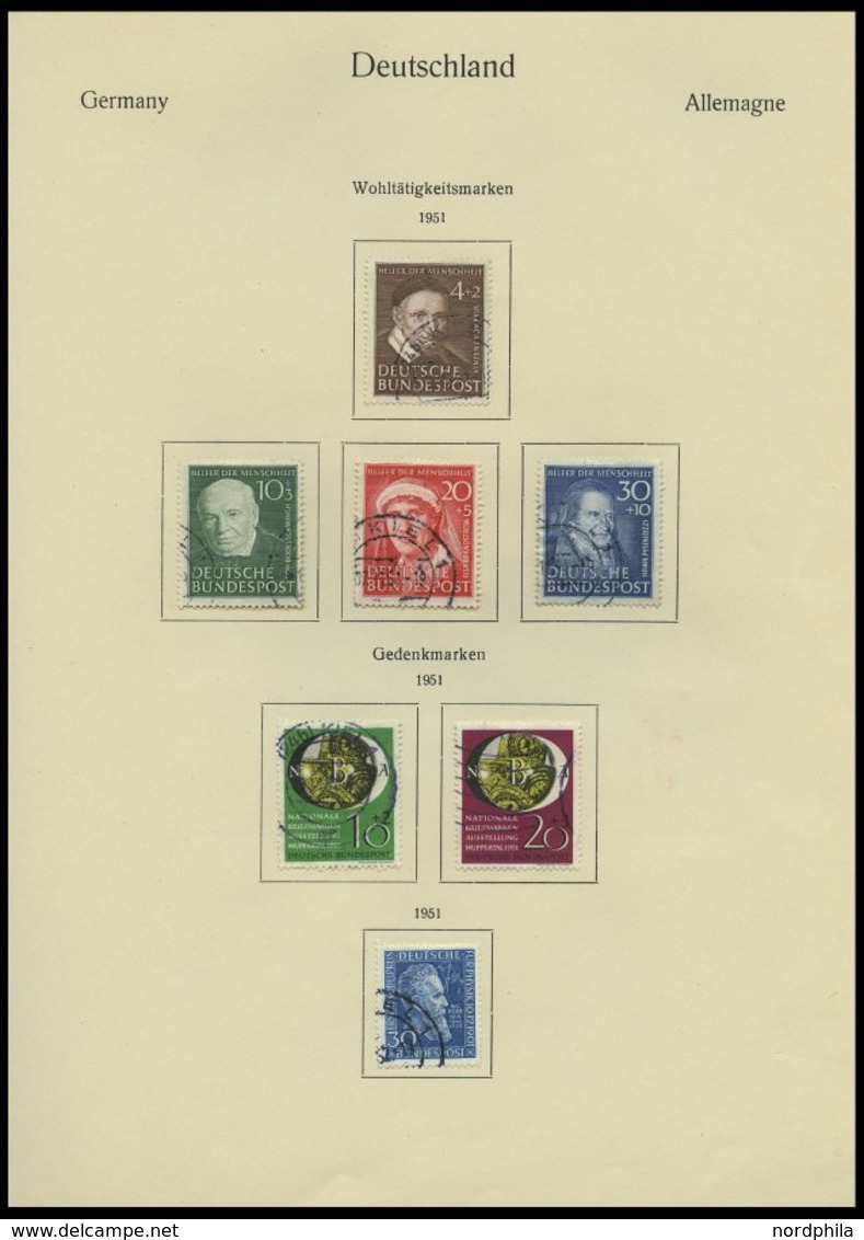 SAMMLUNGEN O, In Den Hauptnummern Komplette Gestempelte Sammlung Bundesrepublik Von 1949-72 Im KA-BE Album, Prachterhalt - Used Stamps