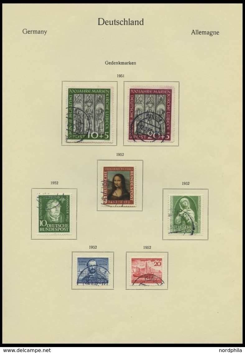 SAMMLUNGEN O, In Den Hauptnummern Komplette Gestempelte Sammlung Bundesrepublik Von 1949-72 Im KA-BE Album, Prachterhalt - Oblitérés