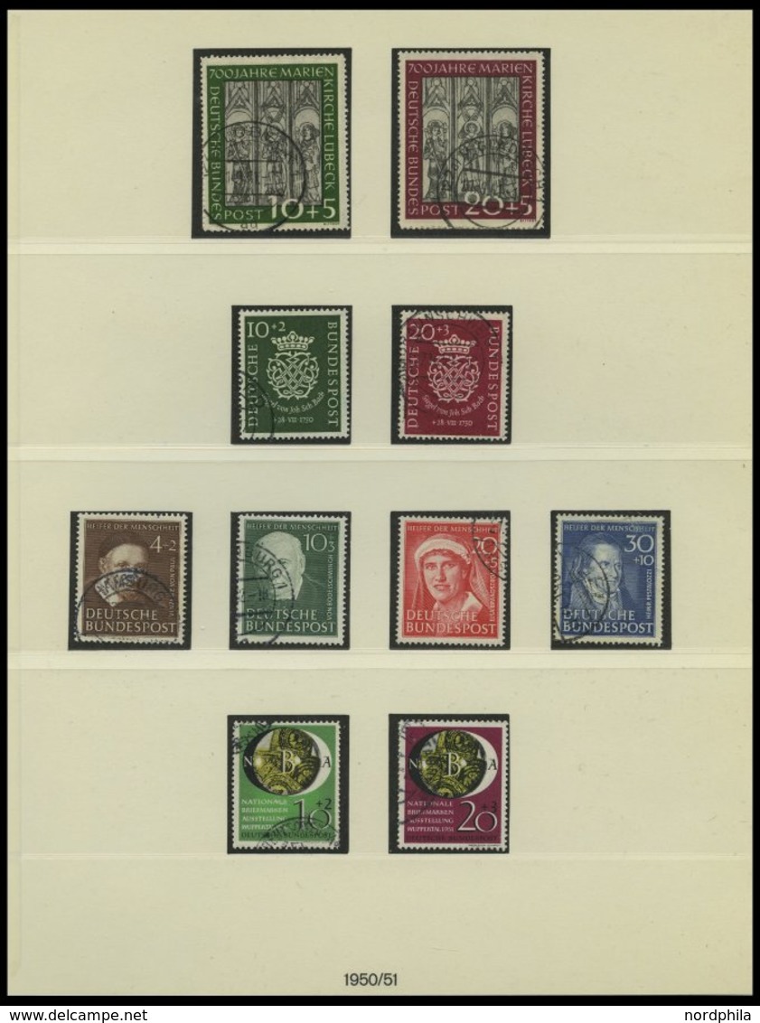 SAMMLUNGEN O, 1949-78, Bis Auf Mi.Nr. 159 In Den Hauptnummern Komplette Gestempelte Sammlung In 2 Lindner Falzlosalben,  - Usati