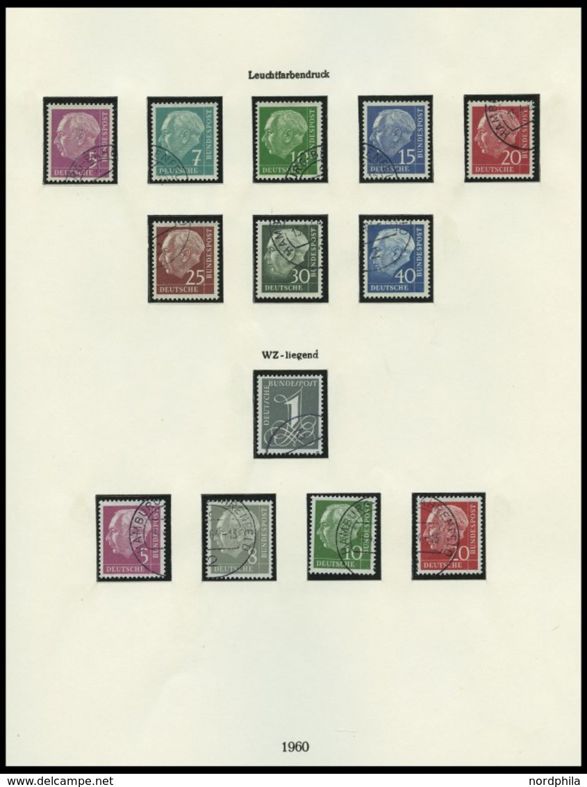 SAMMLUNGEN O, Bis 1970 Komplette Sammlung Bundesrepublik Im Lindner Falzlosalbum, Erhaltung Feinst/Pracht - Used Stamps