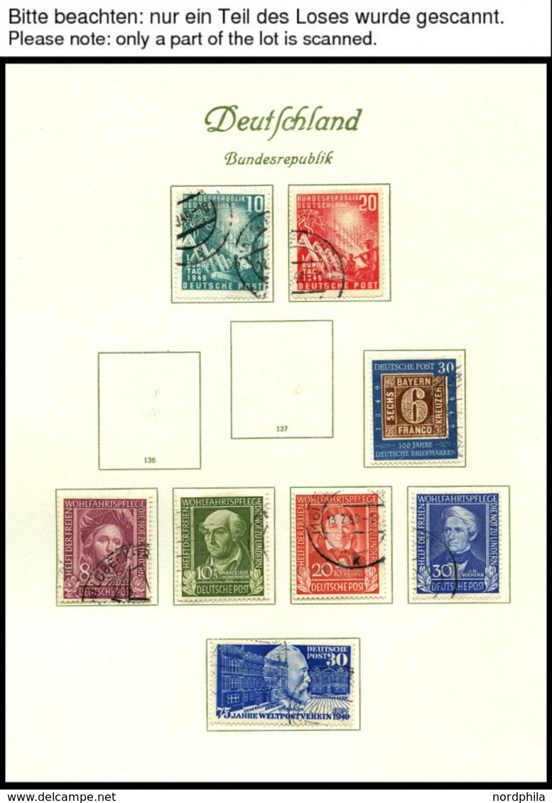 SAMMLUNGEN O, Gestempelte Sammlung Bund Von 1949-68 Mit Diversen Guten Werten Im Borek-Album, Meist Prachterhaltung - Used Stamps