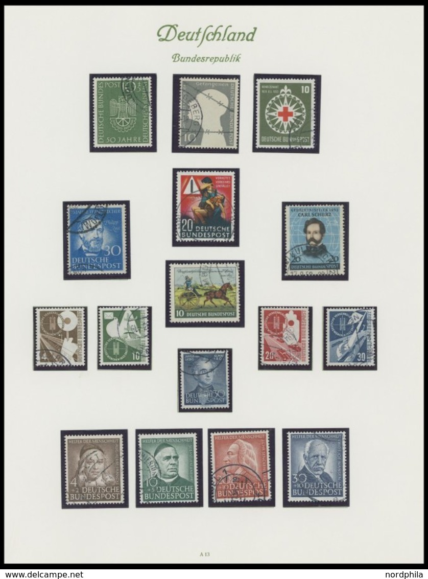 SAMMLUNGEN O, Von 1952-1978 Komplette Gestempelte Sammlung Bundesrepublik, Meist Prachterhaltung - Oblitérés