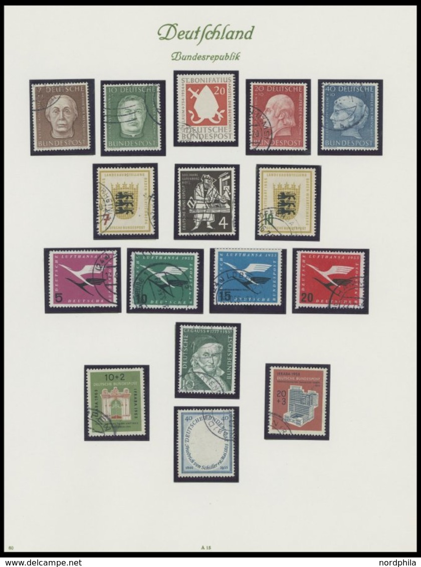 SAMMLUNGEN O, Von 1952-1978 Komplette Gestempelte Sammlung Bundesrepublik, Meist Prachterhaltung - Used Stamps