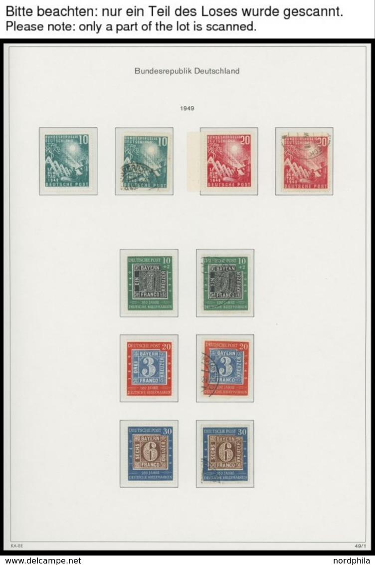 SAMMLUNGEN O,**,* , 1949-73, 2 Neuwertige KA-BE Bi-collect Alben Mit Vielen Guten Ausgaben, Teilweise Etwas Unterschiedl - Used Stamps