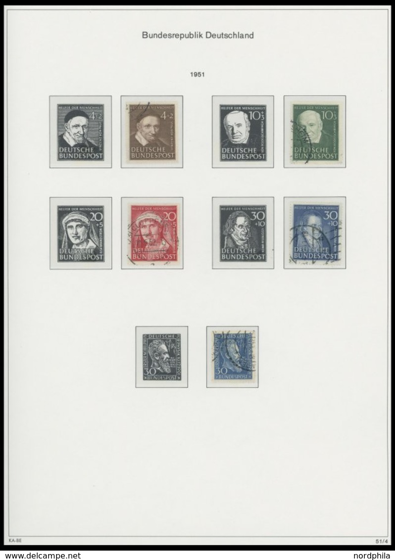 SAMMLUNGEN O,**,* , 1949-73, 2 Neuwertige KA-BE Bi-collect Alben Mit Vielen Guten Ausgaben, Teilweise Etwas Unterschiedl - Used Stamps