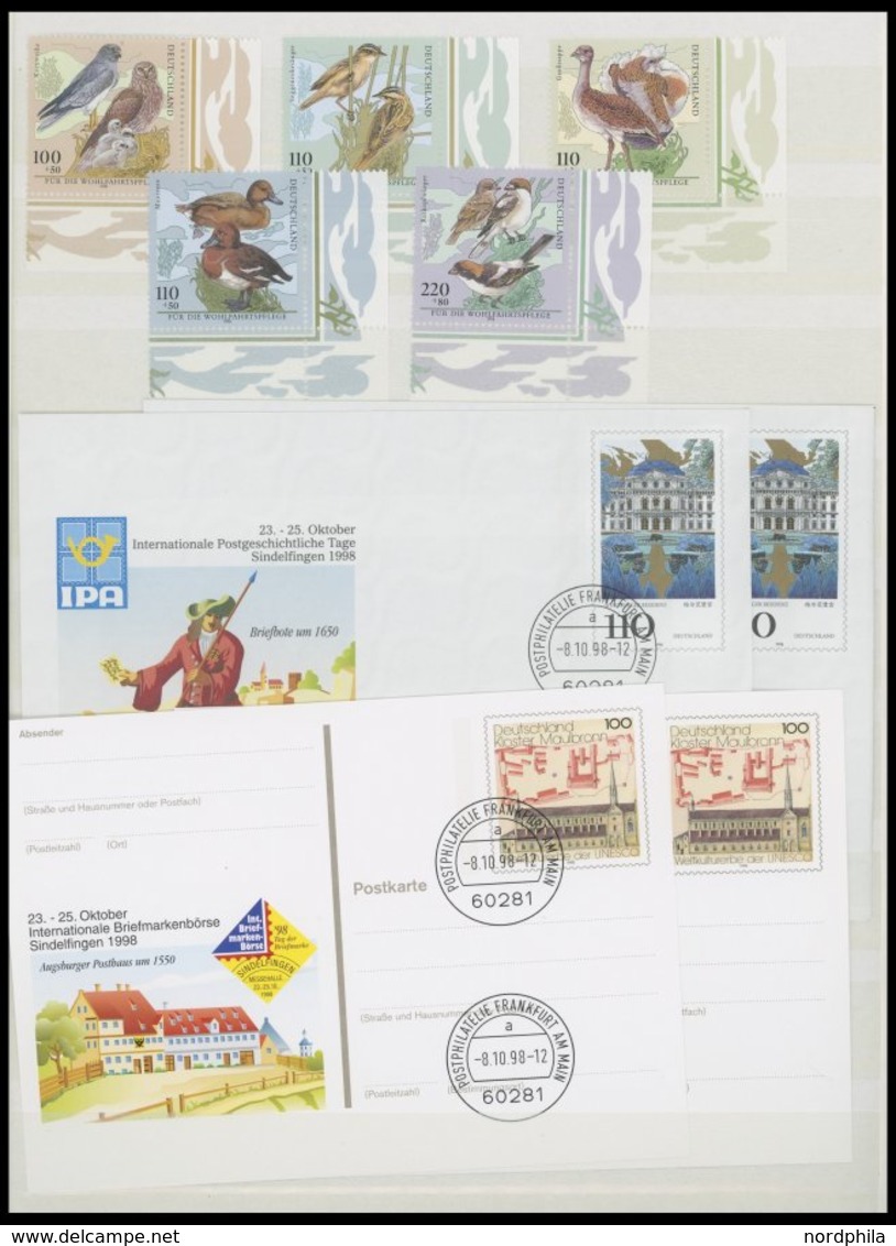 SAMMLUNGEN **,Brief , Wohl Ab Mi.Nr. 1359 In Den Hauptnummern Komplette Postfrische Sammlung Bundesrepublik Von 1988-99  - Usados