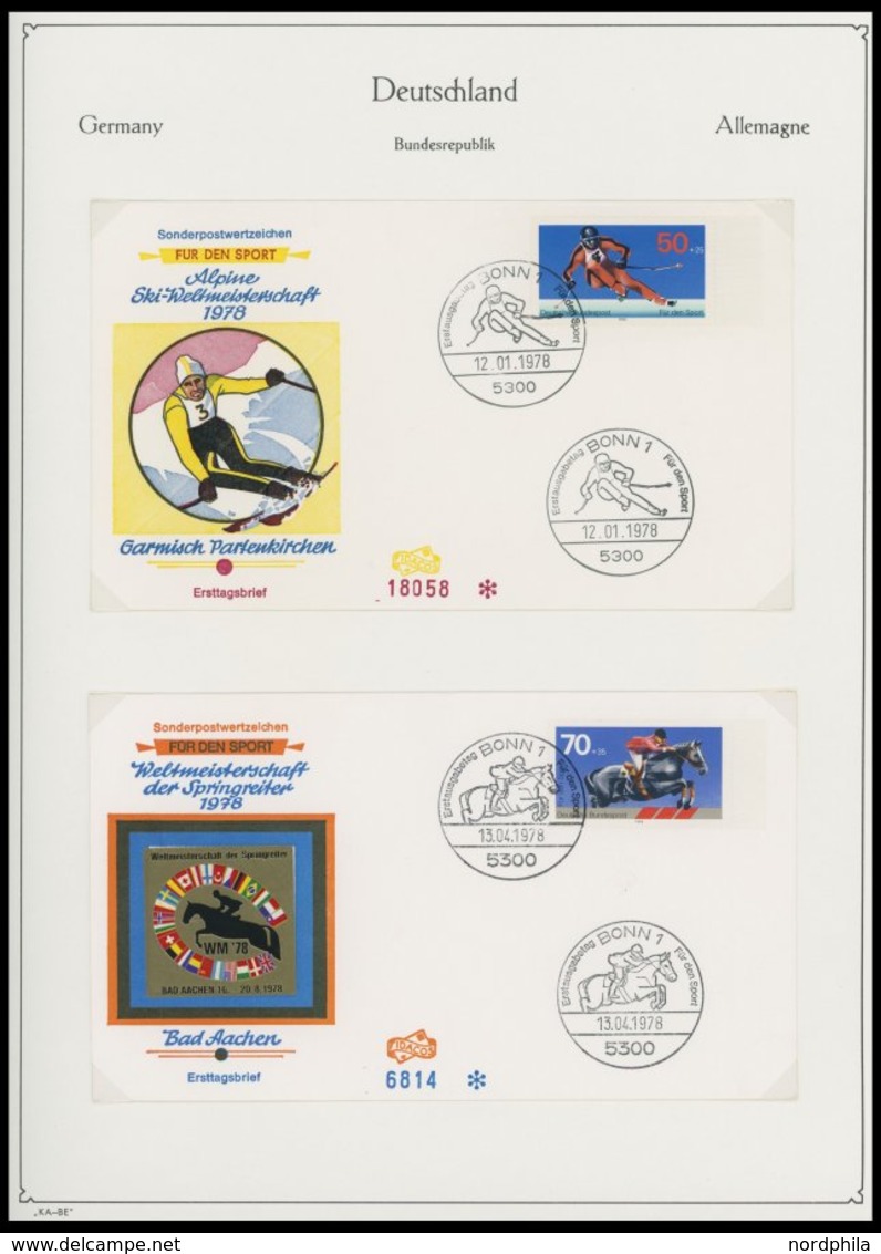 SAMMLUNGEN **,Brief,o , Postfrische Sammlung Bundesrepublik Von 1968-89 In 4 Dicken KA-BE Falzlosalben, Bis Auf Ca. 2-3  - Used Stamps