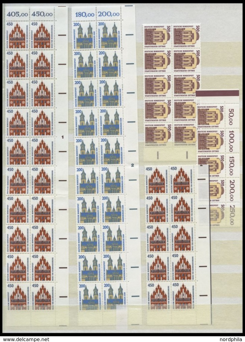 LOTS A.1623-1746 Ñ **, 1992-94, Sehenswürdigkeiten: 450, 200, 500, 41, 700 Und 550 Pf. In Waagerechten Paaren, Jeweils I - Used Stamps