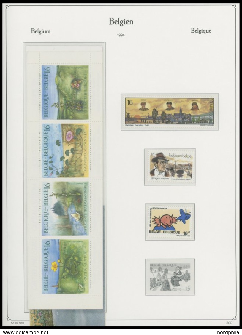 SAMMLUNGEN, LOTS **, Fast Komplette Postfrische Sammlung Belgien Von 1981-96 Im KA-BE Falzlosalbum, Mit Vielen Markenhef - Colecciones
