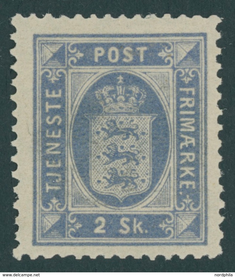 DIENSTMARKEN D1 *, 1871, 2 S. Ultramarin, Falzrest, Pracht, Mi. 200.- - Other & Unclassified