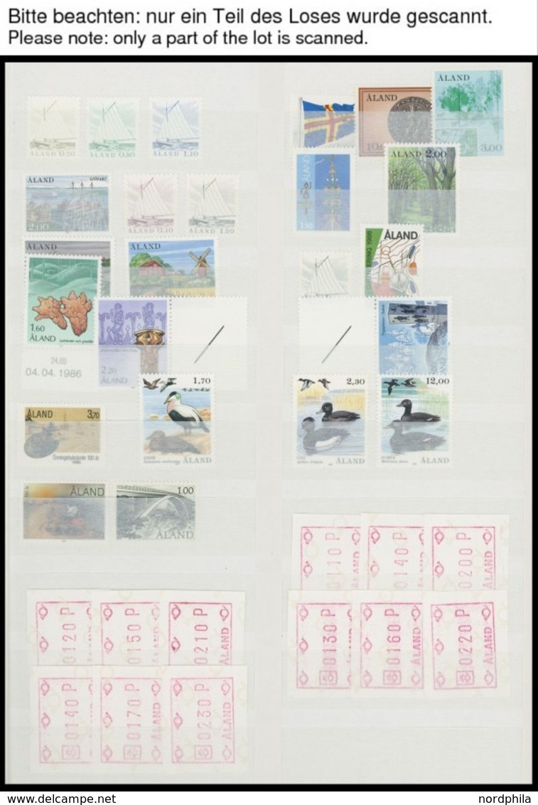 ALANDINSELN **,Brief FDC, 1984/7, Mi.Nr. 1 - 24 Postfrisch Komplett, Dazu Jahresheft Von 1984, 22 Verschiedene Maximumka - Ålandinseln