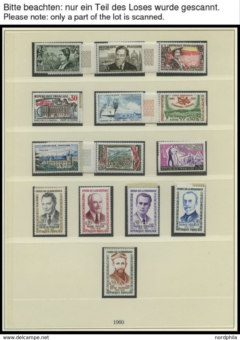 SAMMLUNGEN **, 1960-81, Postfrische, Bis Auf Wenige Werte Komplette Sammlung In 2 Neuwertigen Lindner Falzlosalben, Incl - Collections