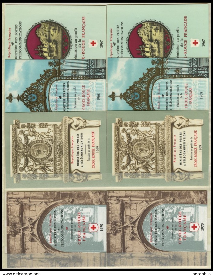SAMMLUNGEN **, Postfrische Sammlung Frankreich Von 1956-76 Sauber Im Einsteckbuch, Oft 2-3x Vorhanden, Mit 29 Rotes Kreu - Collections