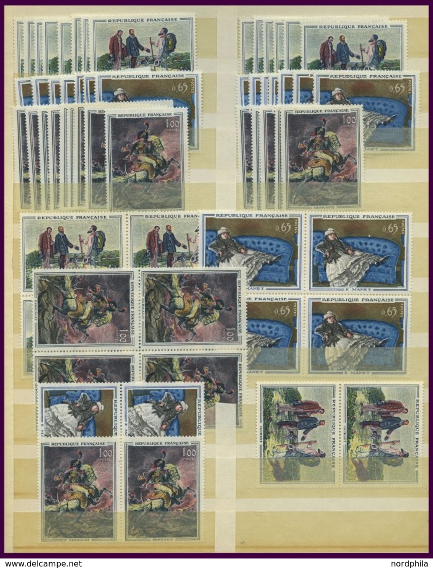 LOTS **, 1961-63, 1. - 4. Gemälde-Ausgabe, Je 20x, Z.T. In Viererblocks, Pracht - Collezioni