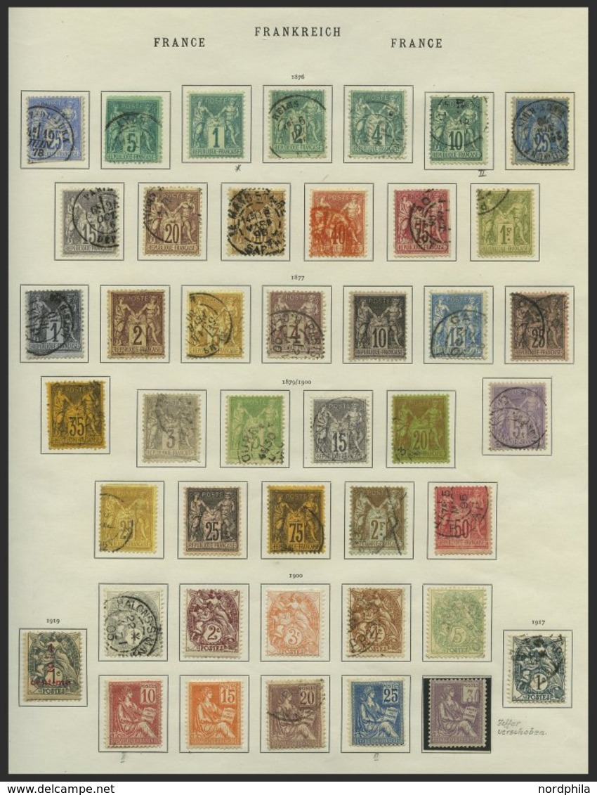 LOTS O, *, 1876-1900, Albumseite Mit U.a. Nr. 56I *, 60 II Gestempelt, 94/5 * Etc., Etwas Unterschiedlich - Collections