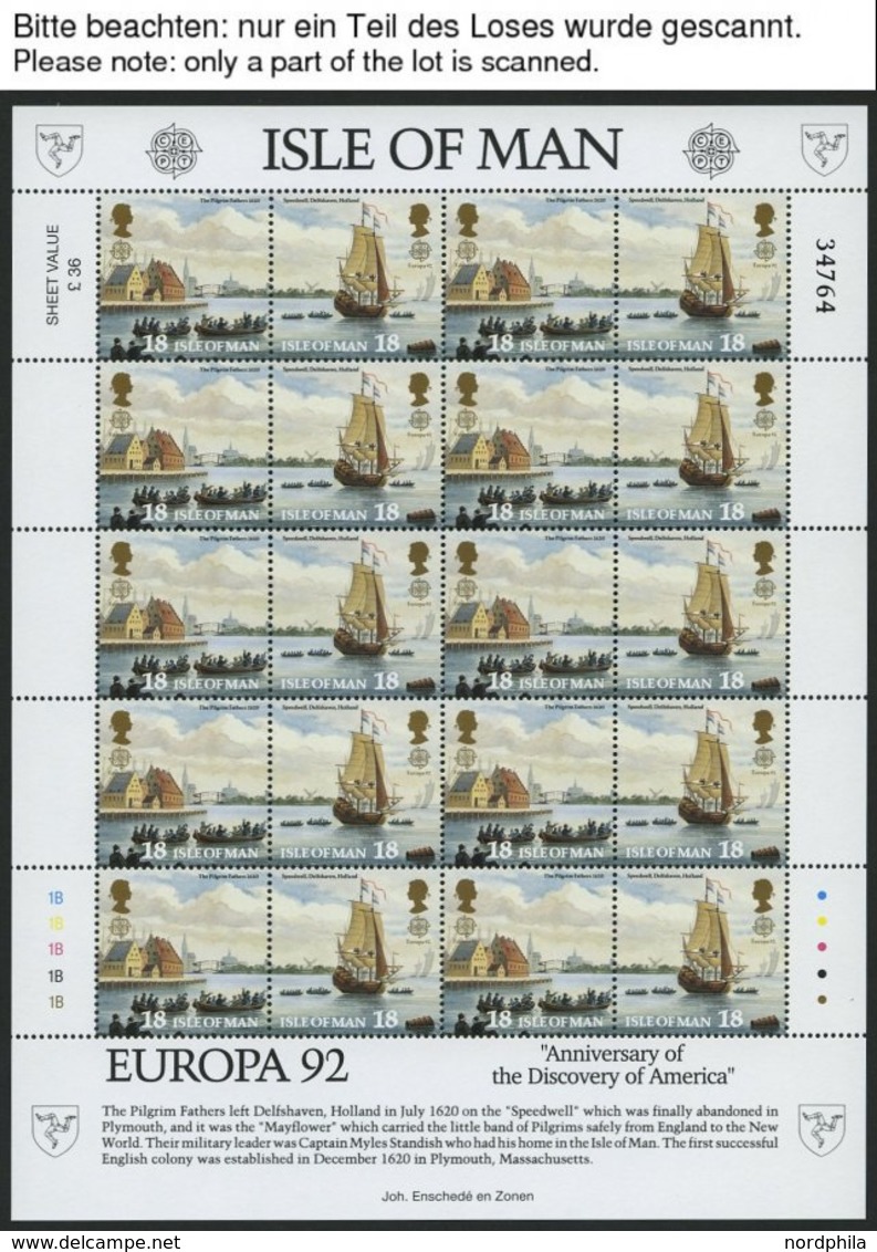 INSEL MAN KB **, 1976-94, Europa, Bis Auf 1977 Alle 18 Kleinbogensätze Komplett, Pracht, Mi. 520.- - Man (Ile De)