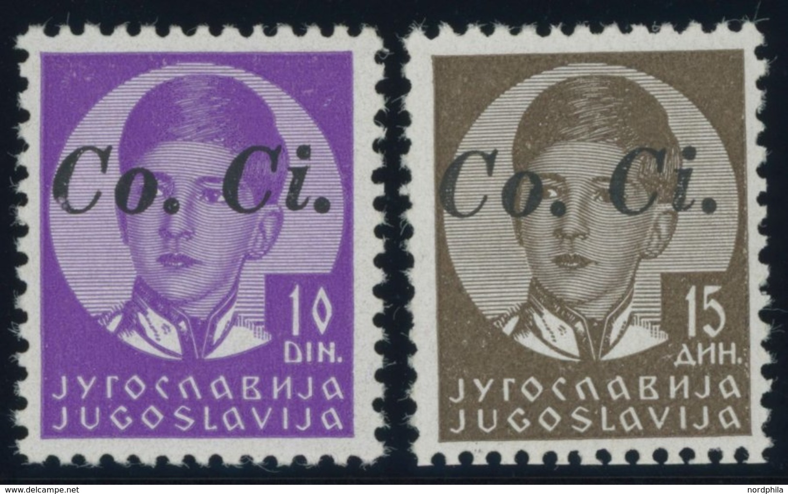 LAIBACH (SLOWENIEN) 1/2 **, 1941, 10 Din. Violett Und 15 Din. Lilabraun, Postfrisch, Pracht, Mi. 422.50 - Otros & Sin Clasificación