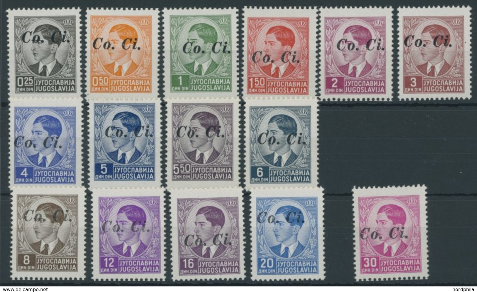 LAIBACH (SLOWENIEN) 3-17 **, 1941, Freimarken, Postfrischer Prachtsatz, Mi. 120.- - Autres & Non Classés