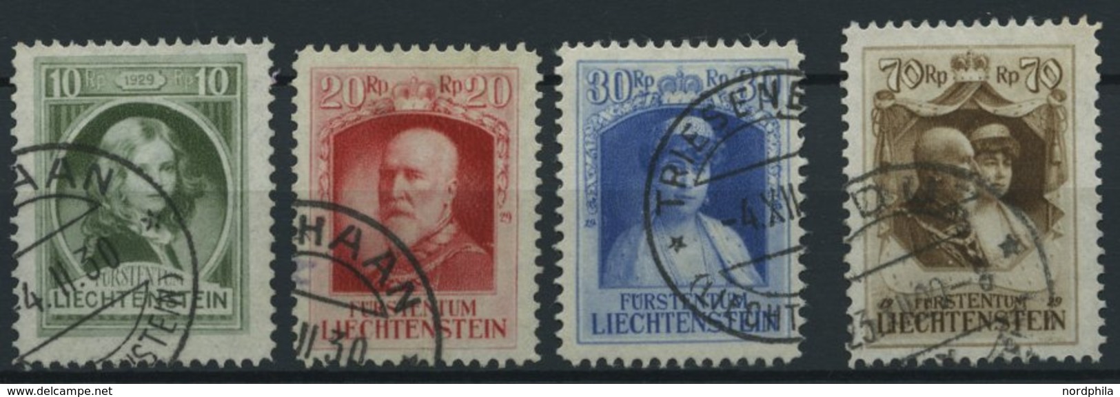 LIECHTENSTEIN 90-93 O, 1929, Regierungsantritt, Prachtsatz, Mi. 170.- - Otros & Sin Clasificación