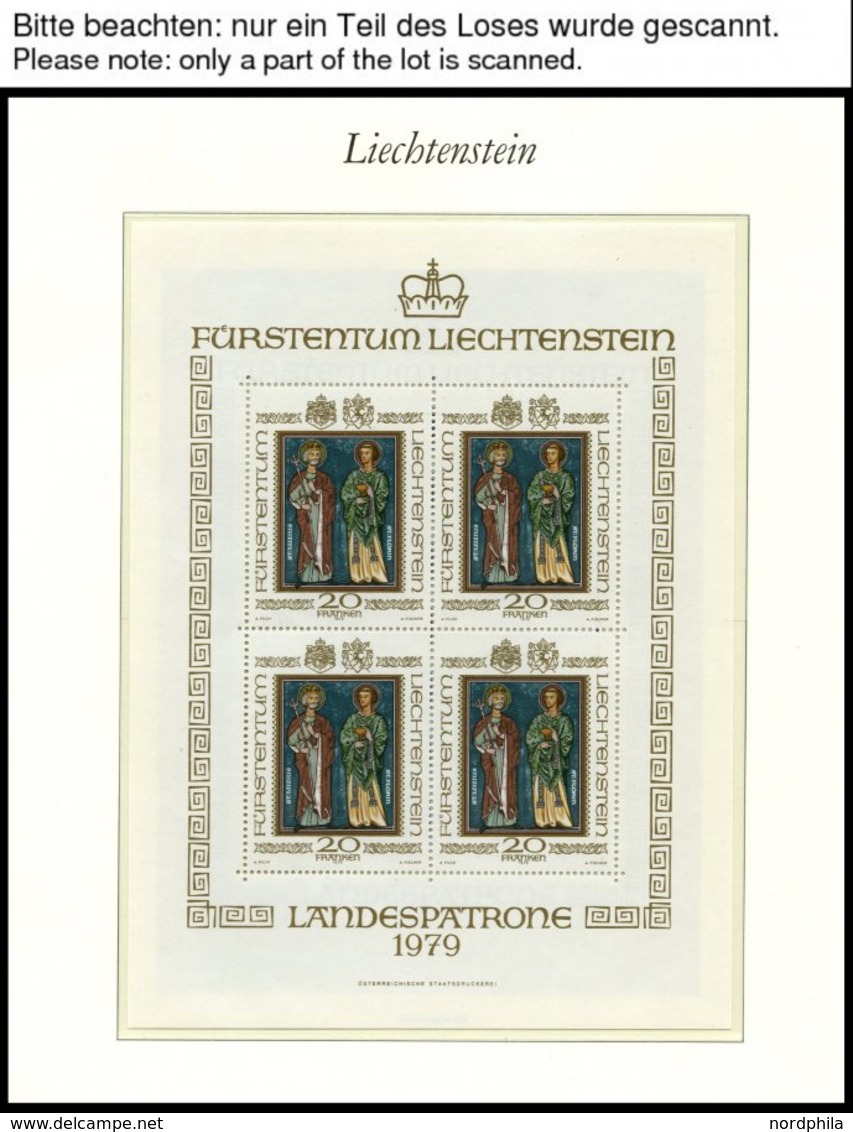 SAMMLUNGEN, LOTS **, Komplette Postfrische Sammlung Liechtenstein Von 1970-89 Im Borek Falzlosalbum, Dabei Einige Kleinb - Lotes/Colecciones