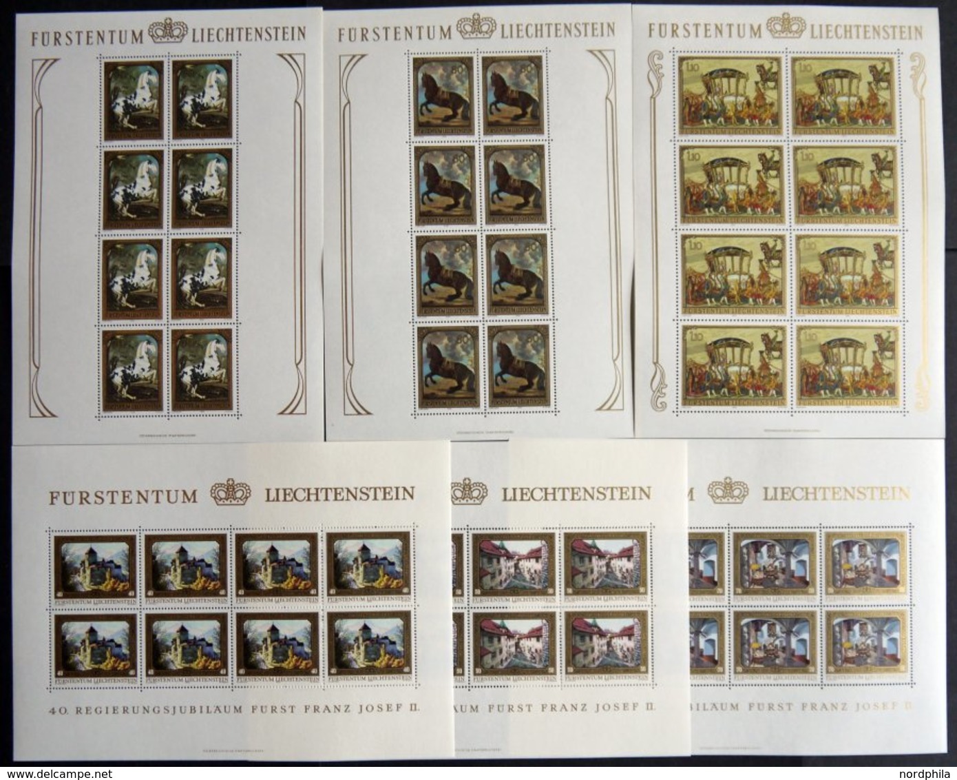 LOTS KB **, 1978/82, 11 Verschiedene Postfrische Kleinbogen: Mi.Nr. 706-09, 717-19, 791/2 Und 797/8, Pracht, Mi. 217.- - Sammlungen
