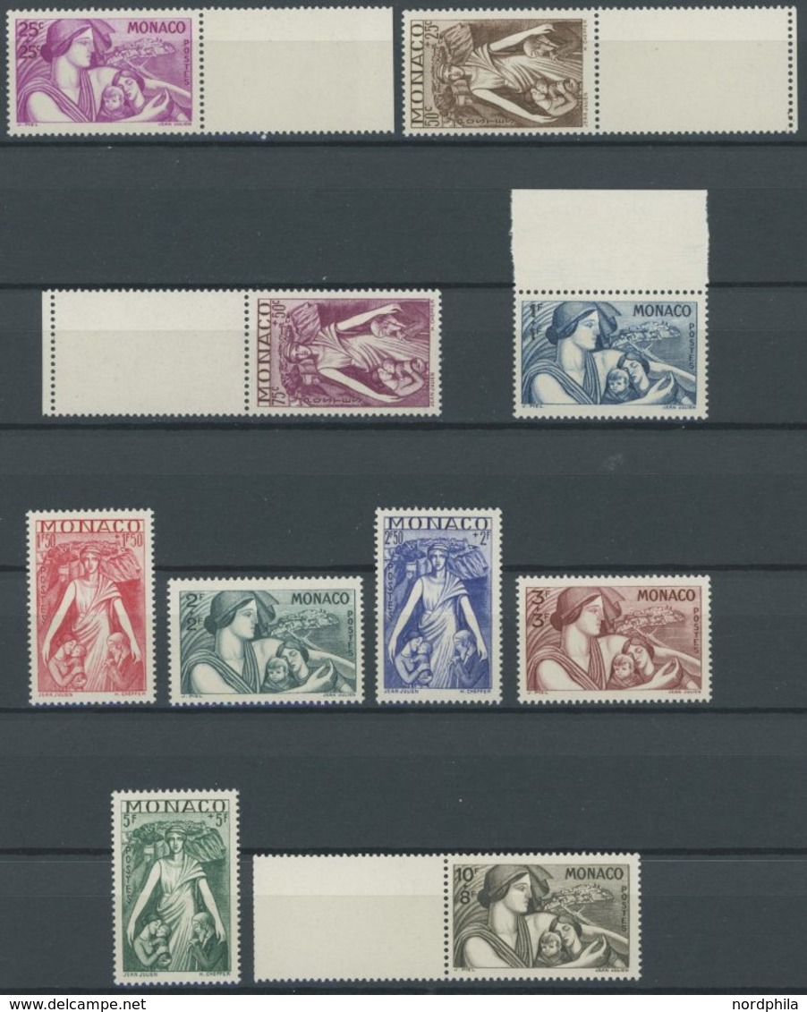 MONACO 247-56 **, 1941, Schutz Der Mütter Und Kinder, Postfrischer Prachtsatz, Mi. 90.- - Otros & Sin Clasificación