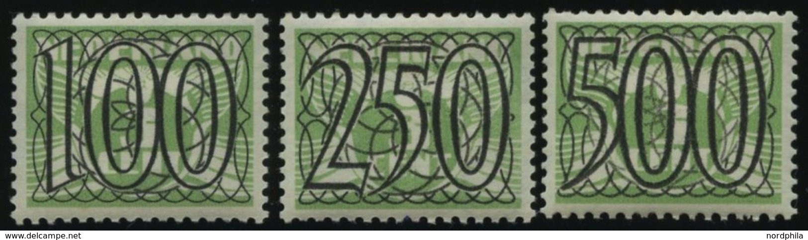 NIEDERLANDE 372-74 *, 1940, 100-500 C. Fliegende Taube, Falzrest, 3 Prachtwerte - Other & Unclassified