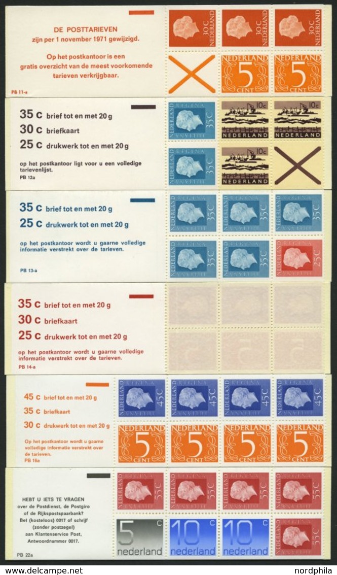 ZUSAMMENDRUCKE MH 11,13-15 **, 1973, 4 Verschiedene Markenheftchen, Mi. 131.- - Carnets Et Roulettes