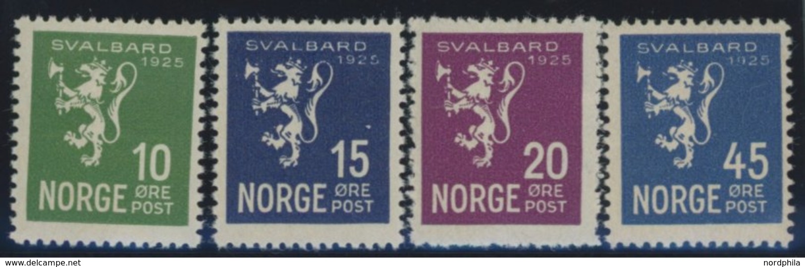 NORWEGEN 116-19 **, 1925, Svalbard, Prachtsatz, Mi. 95.- - Sonstige & Ohne Zuordnung